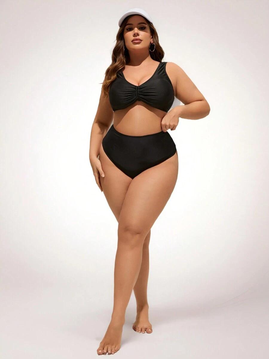 SHEIN CZARNY DÓŁ OD STROJU KĄPIELOWEGO S09__XXL