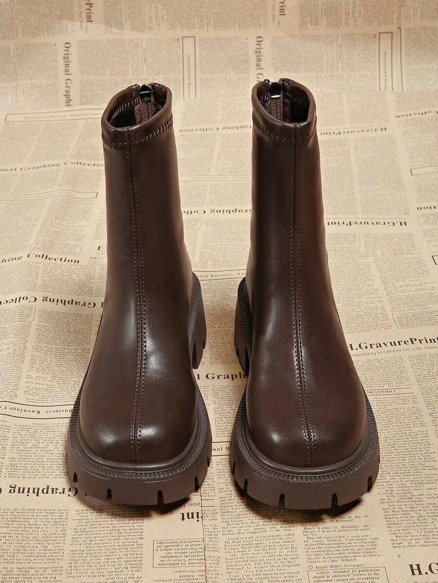 SHEIN BRĄZOWE BOTKI IMITACJA SKÓRY W01__36,5