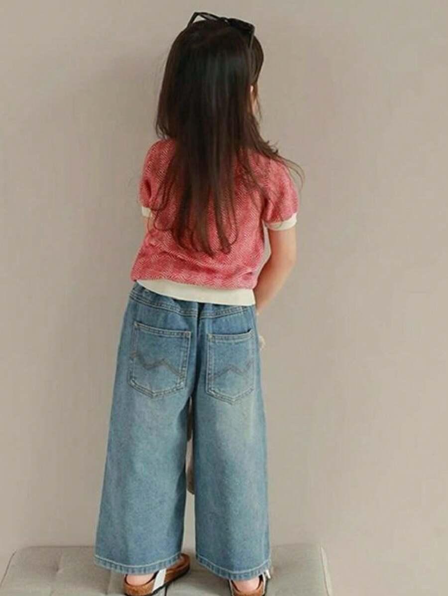 SHEIN SPODNIE JEANS KIESZENIE S06__98/104