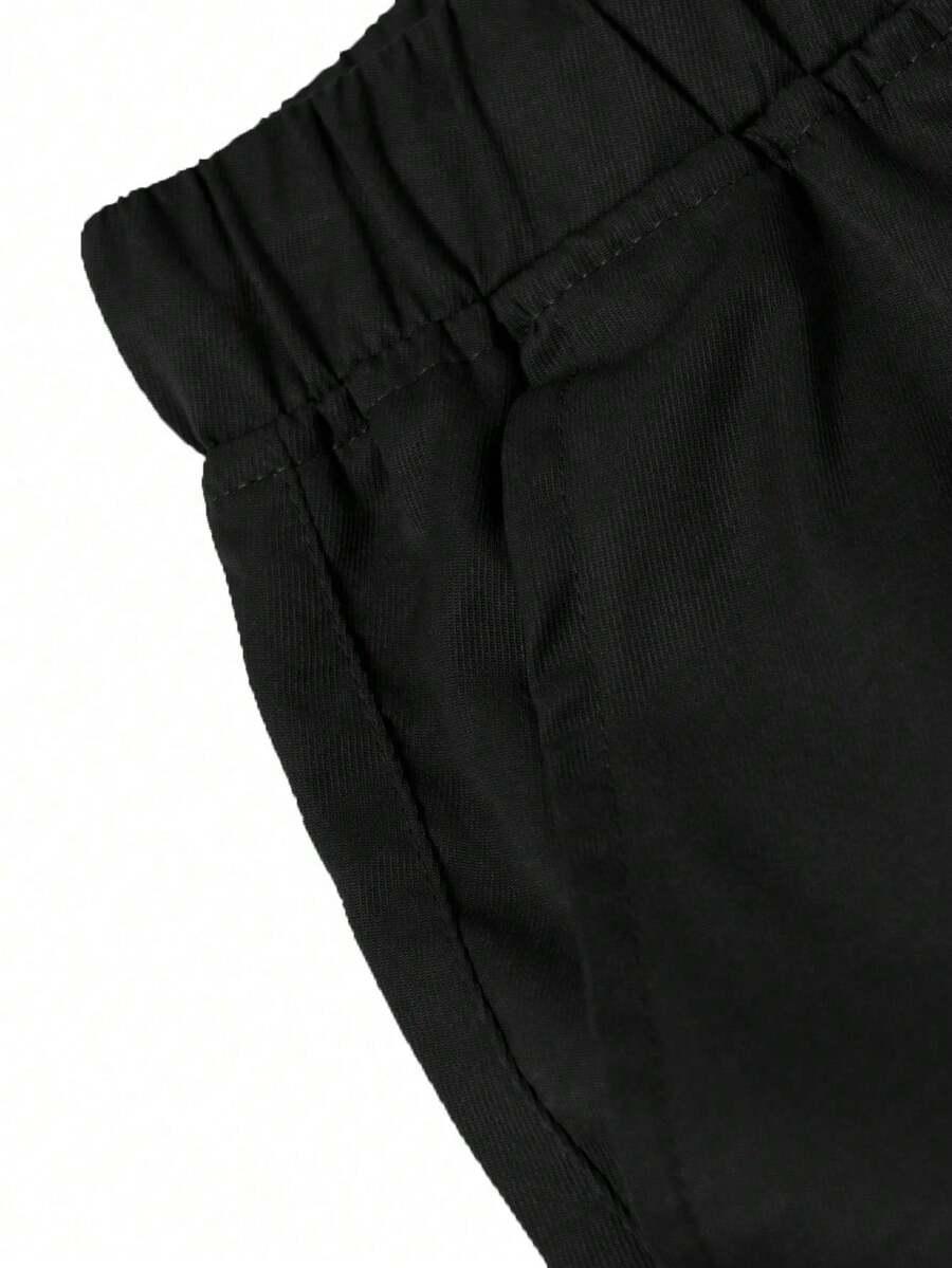 SHEIN CZARNE SPODNIE KIESZENIE S06__3XL