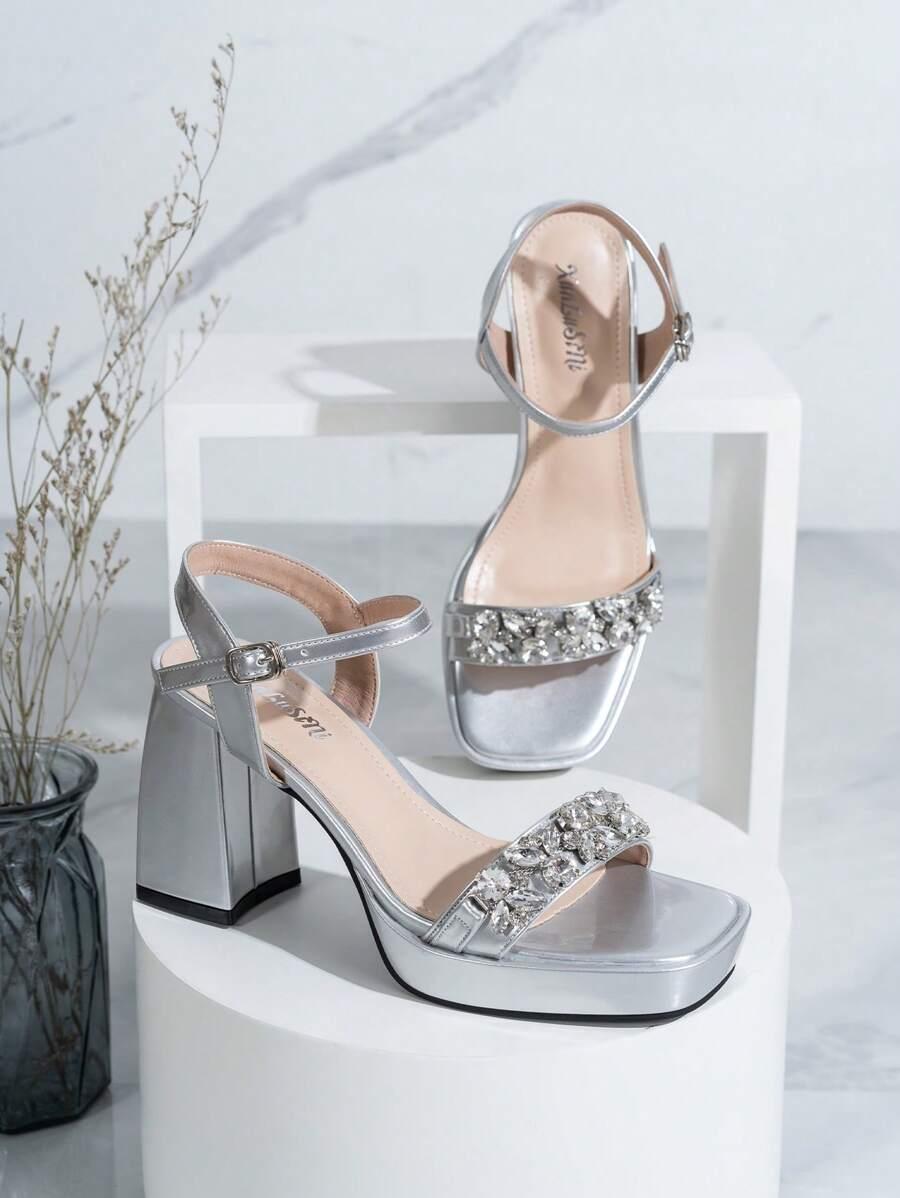 SHEIN SANDAŁY OBCAS ZDOBIENIE S06__36