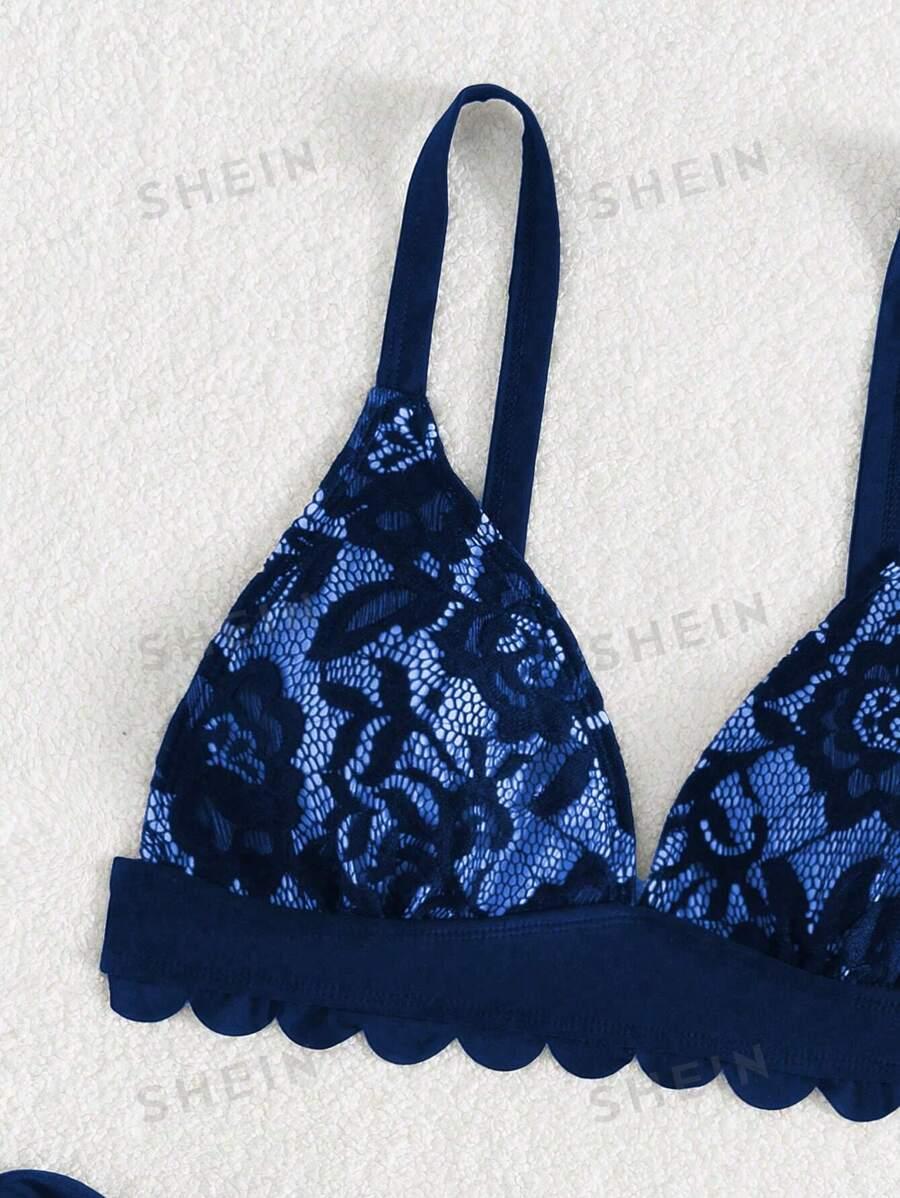 SHEIN DWUCZĘŚCIOWY STRÓJ KĄPIELOWY S09__L