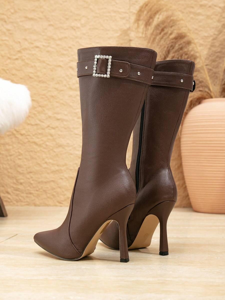 SHEIN BRĄZOWE KOZAKI OBCAS W01__40,5
