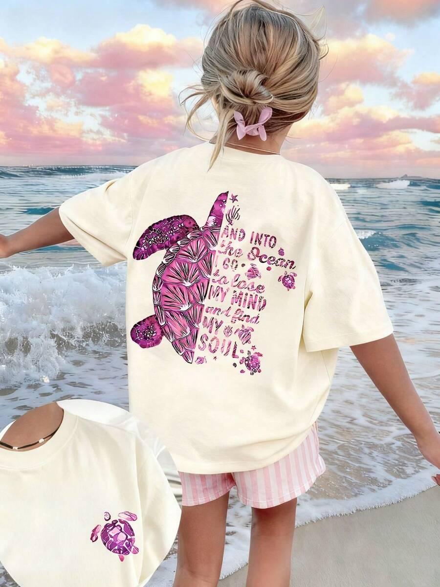 SHEIN T-SHIRT KRÓTKI RĘKAW PRINT S06__152/158
