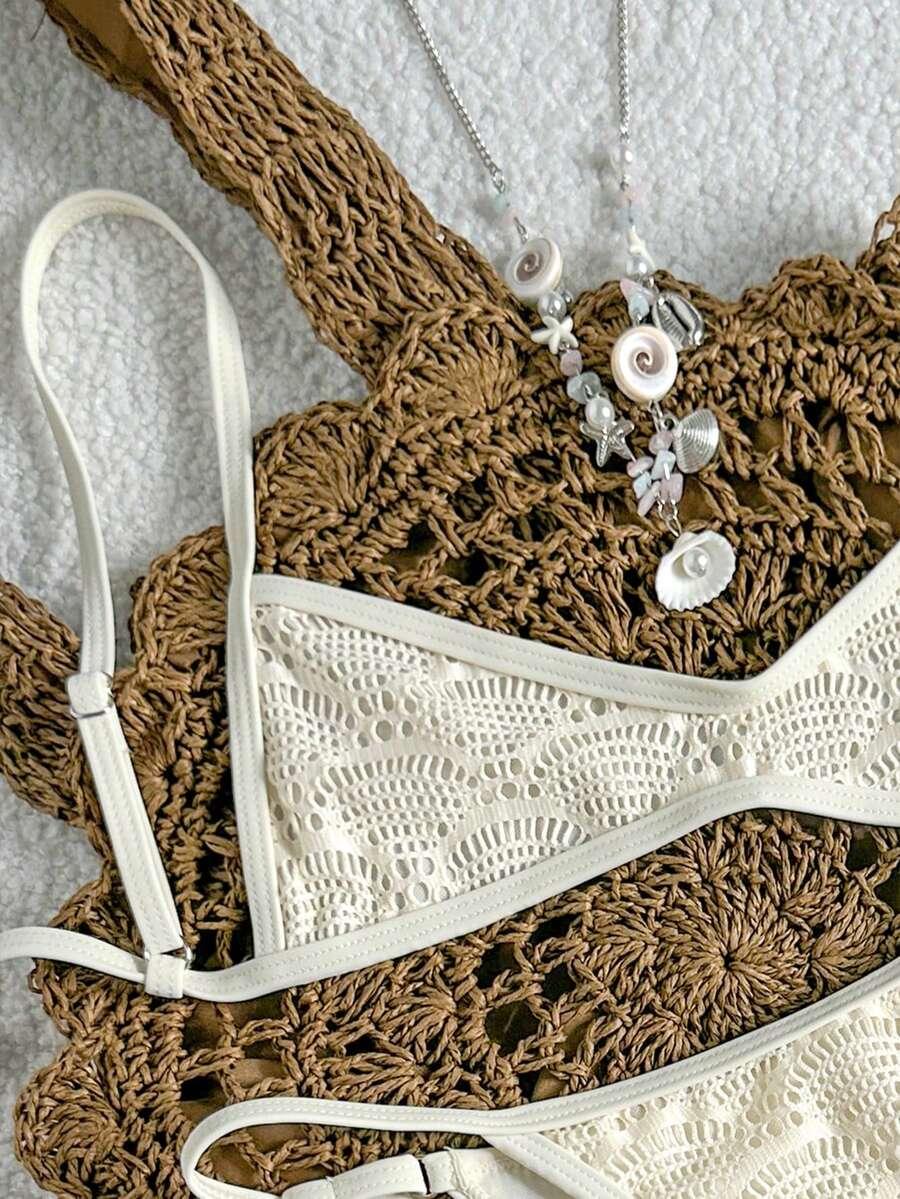 SHEIN DWUCZĘŚCIOWY STRÓJ KĄPIELOWY S09__XS