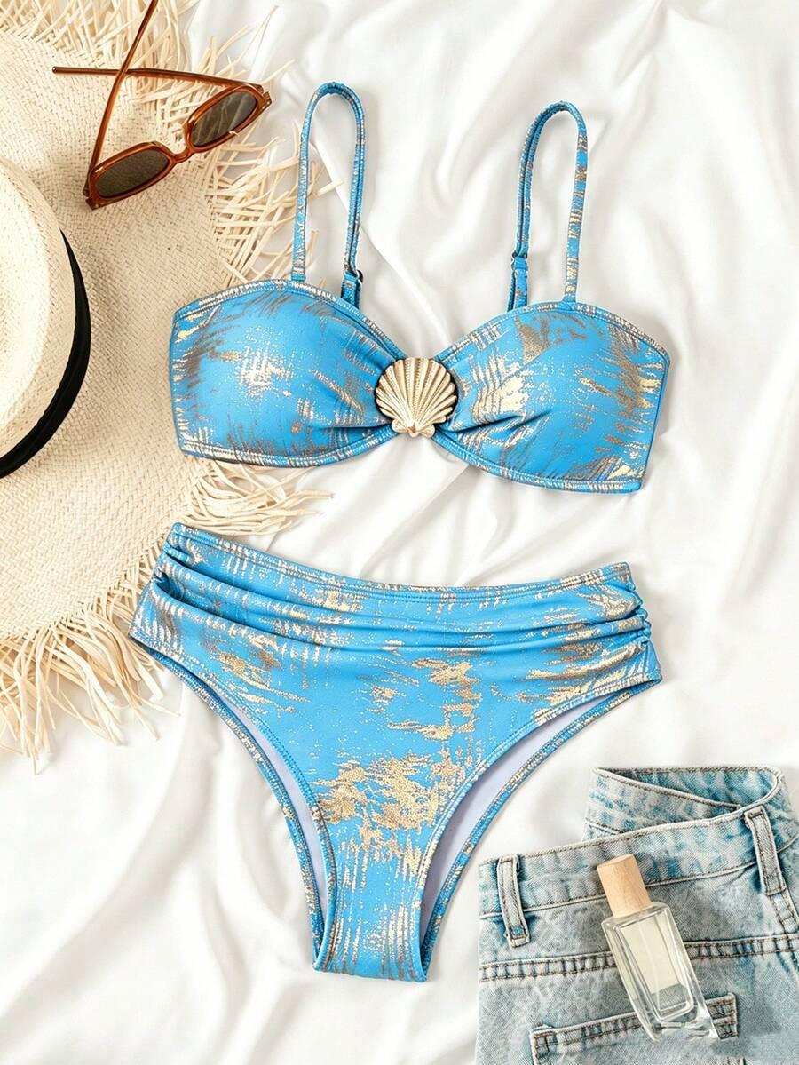 SHEIN DWUCZĘŚCIOWY STRÓJ KĄPIELOWY S09__M