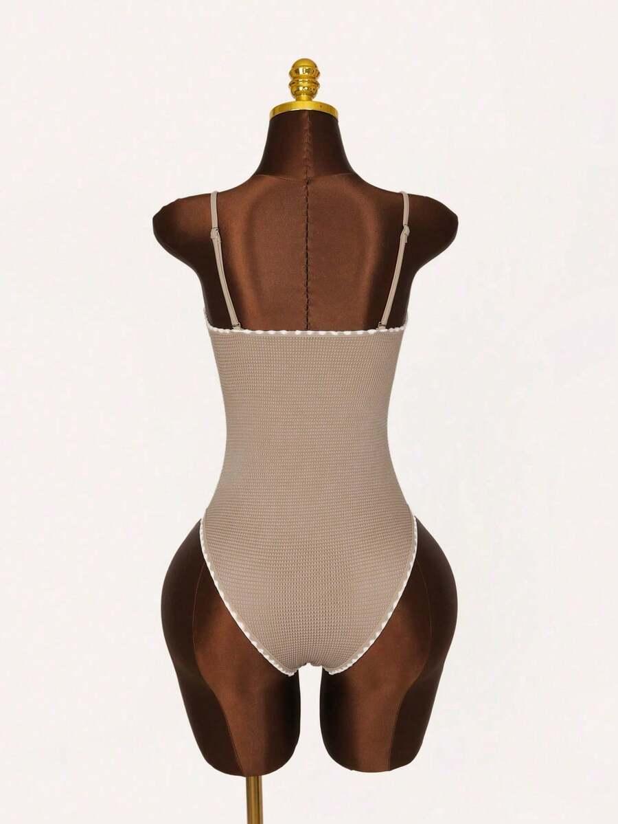 SHEIN JEDNOCZĘŚCIOWY STRÓJ KĄPIELOWY S09__L