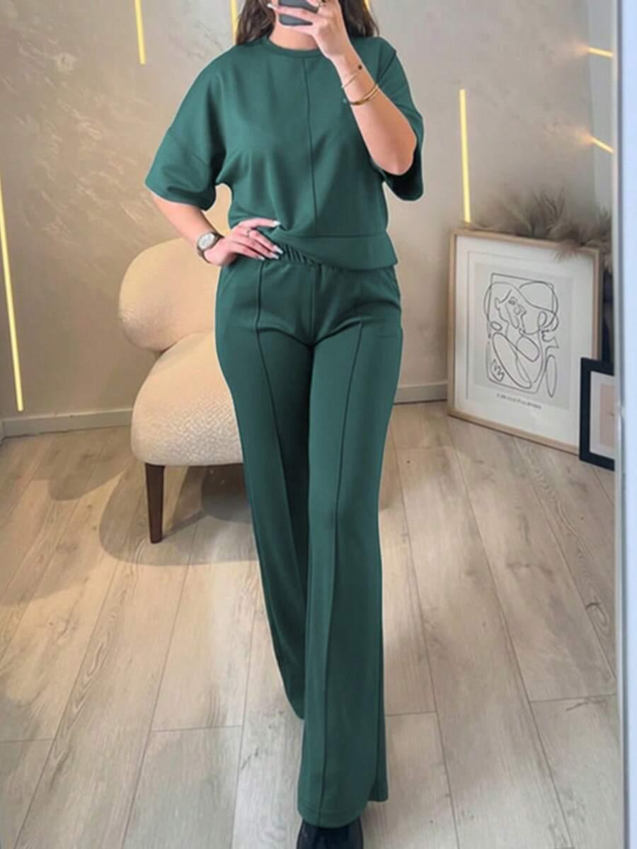 SHEIN DWUCZĘŚCIOWY KOMPLET SPODNIE BLUZKA S06__XL