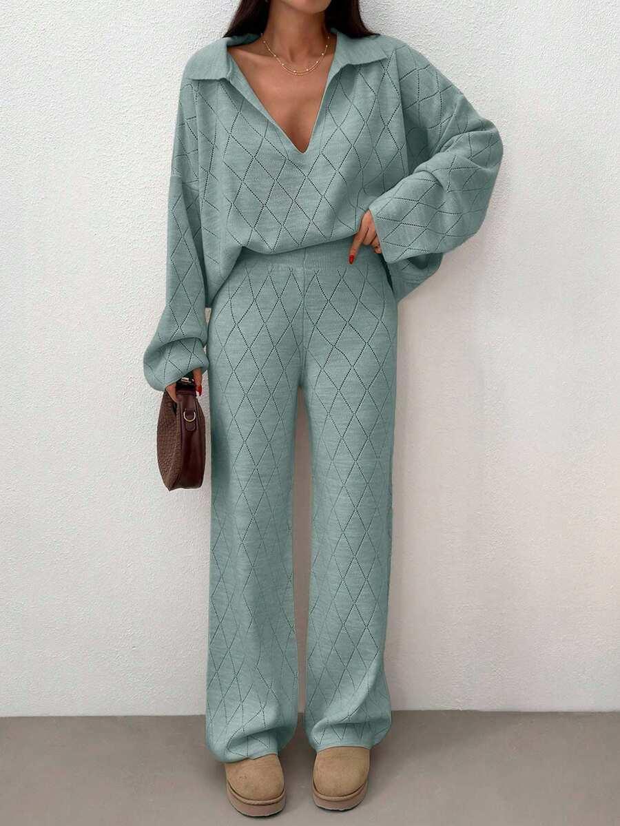 SHEIN KOMPLET SWETER SPODNIE S06__M