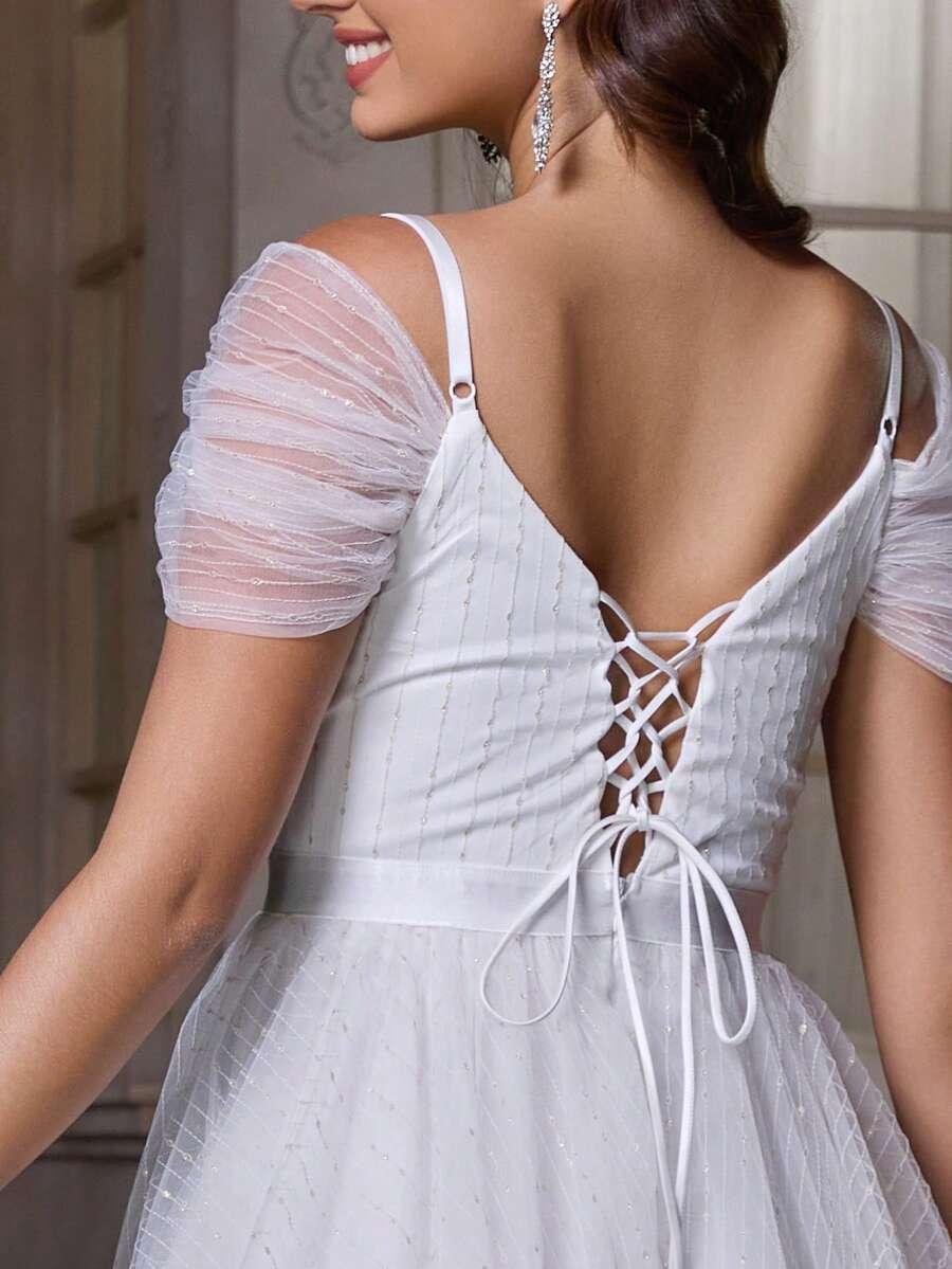 SHEIN SUKNIA ŚLUBNA ZDOBIENIA S06__42