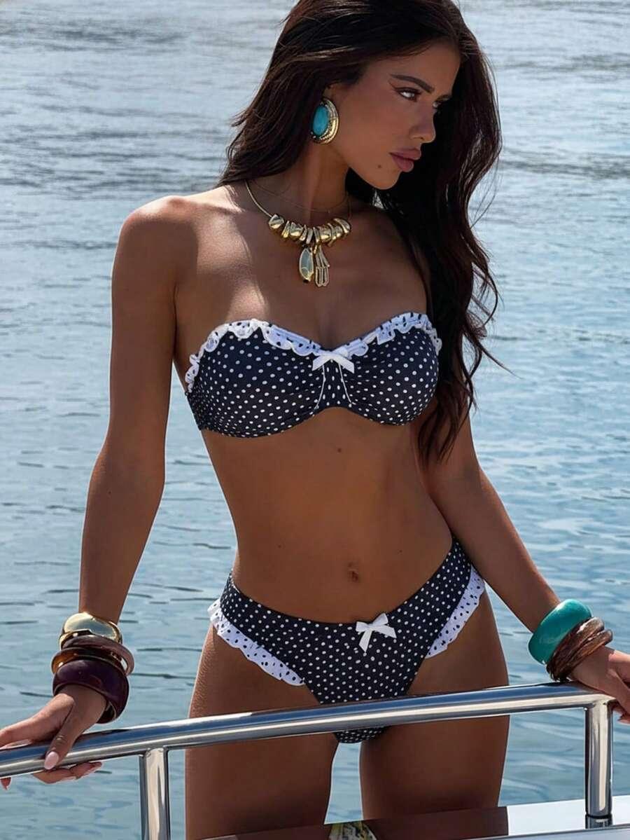 SHEIN DWUCZĘŚCIOWY STRÓJ KĄPIELOWY S09__XL