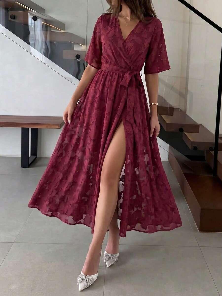 SHEIN MAXI SUKIENKA TEKSTURA S06__XL