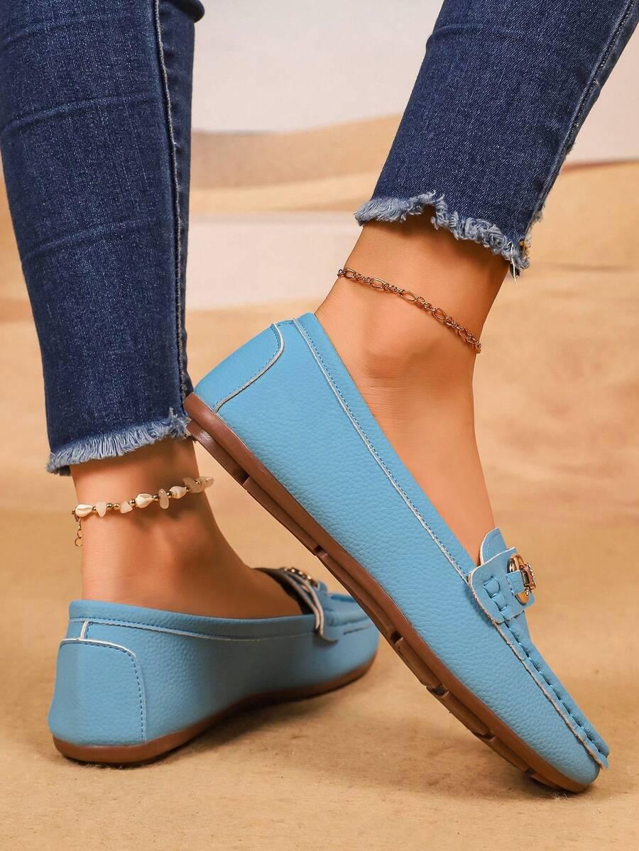 SHEIN NIEBIESKIE MOKASYNY ZDOBIENIE PK01__39,5