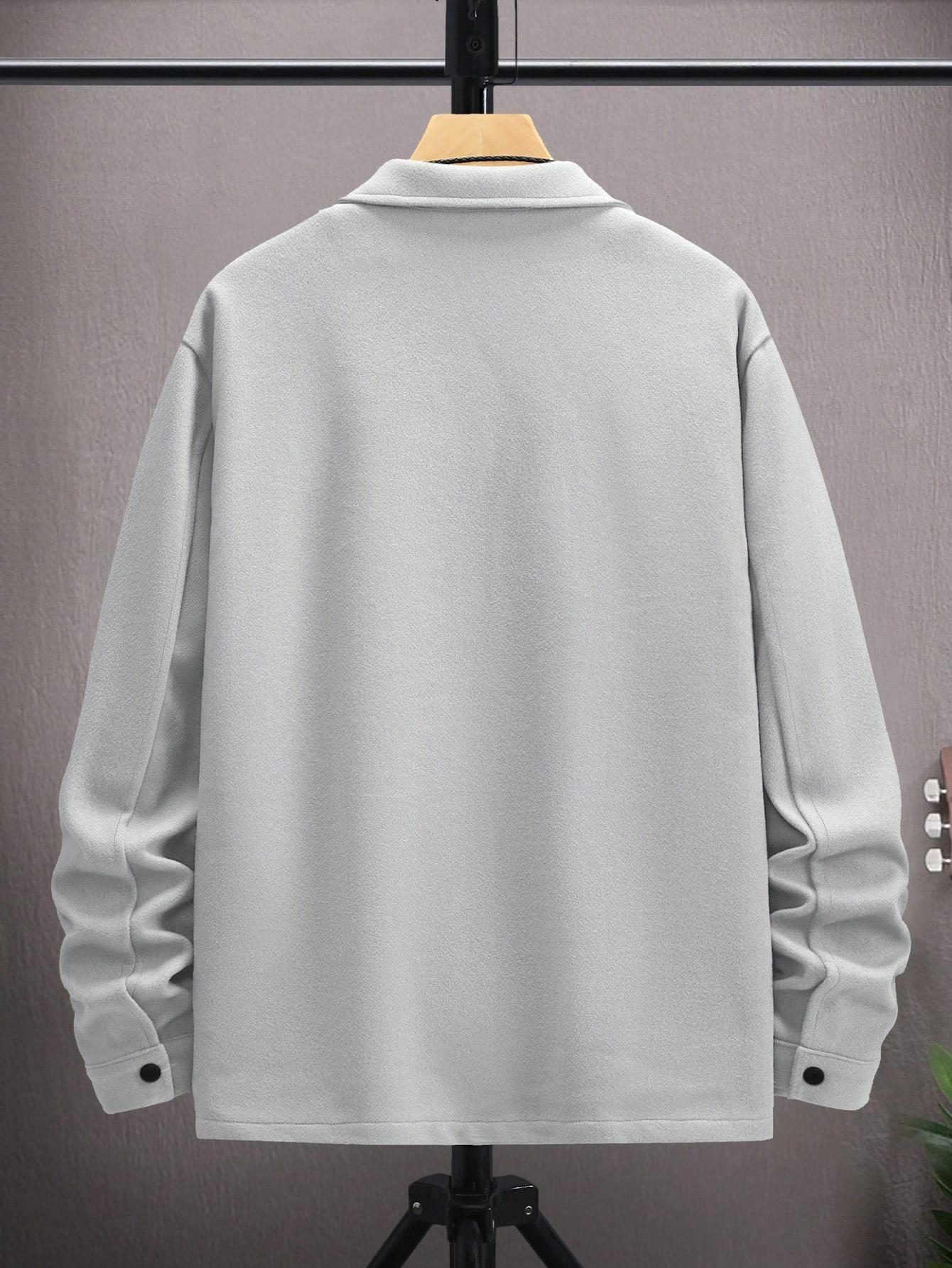 SHEIN SZARA KURTKA KOŁNIERZYK W01__XL