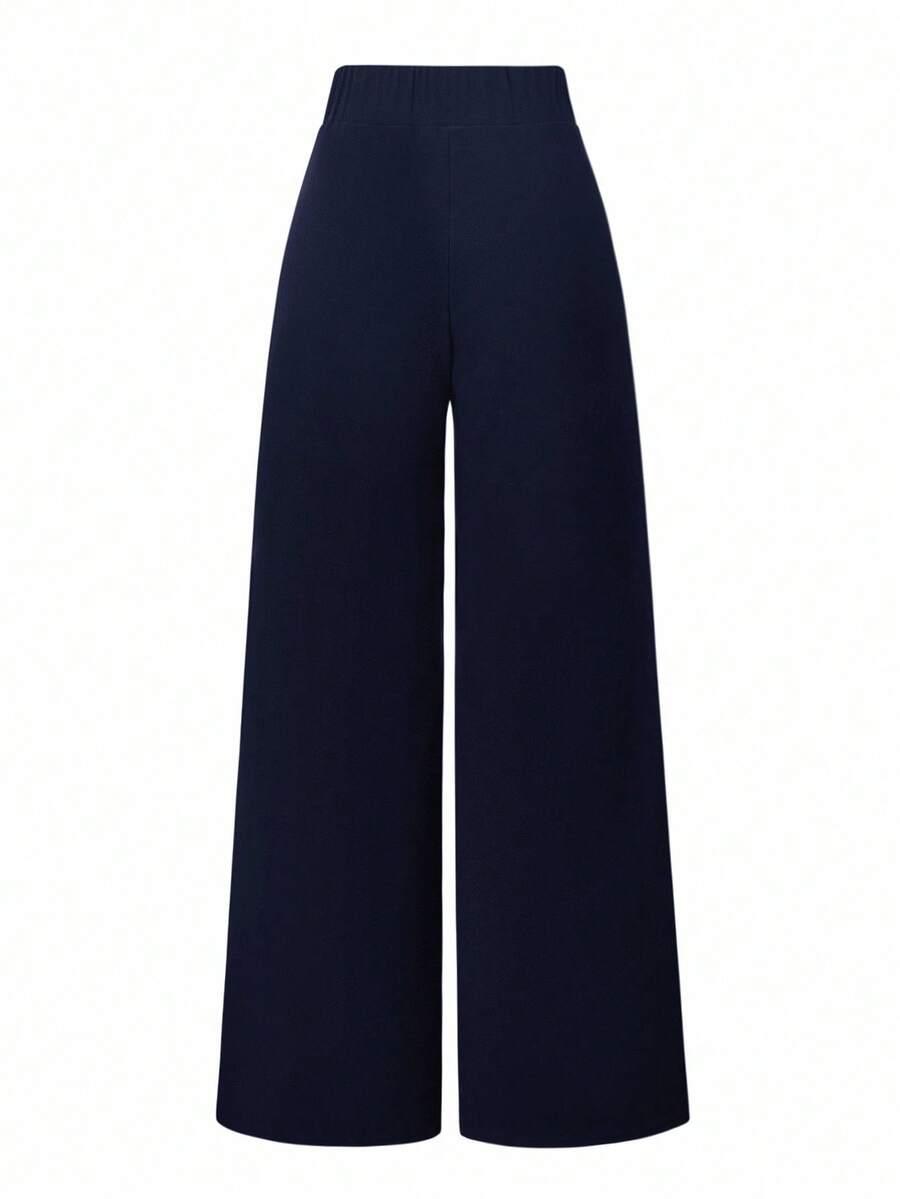 SHEIN GRANATOWE SPODNIE CASUAL S06__XS