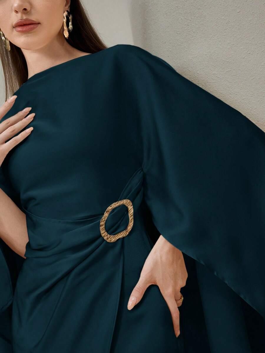 SHEIN NIEBIESKA MAXI SUKIENKA S06__S