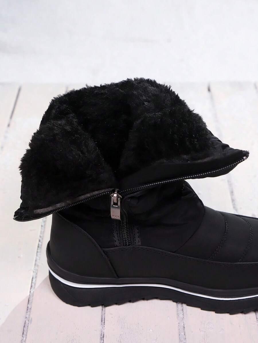 SHEIN CZARNE ŚNIEGOWCE ZAMEK W01__37,5