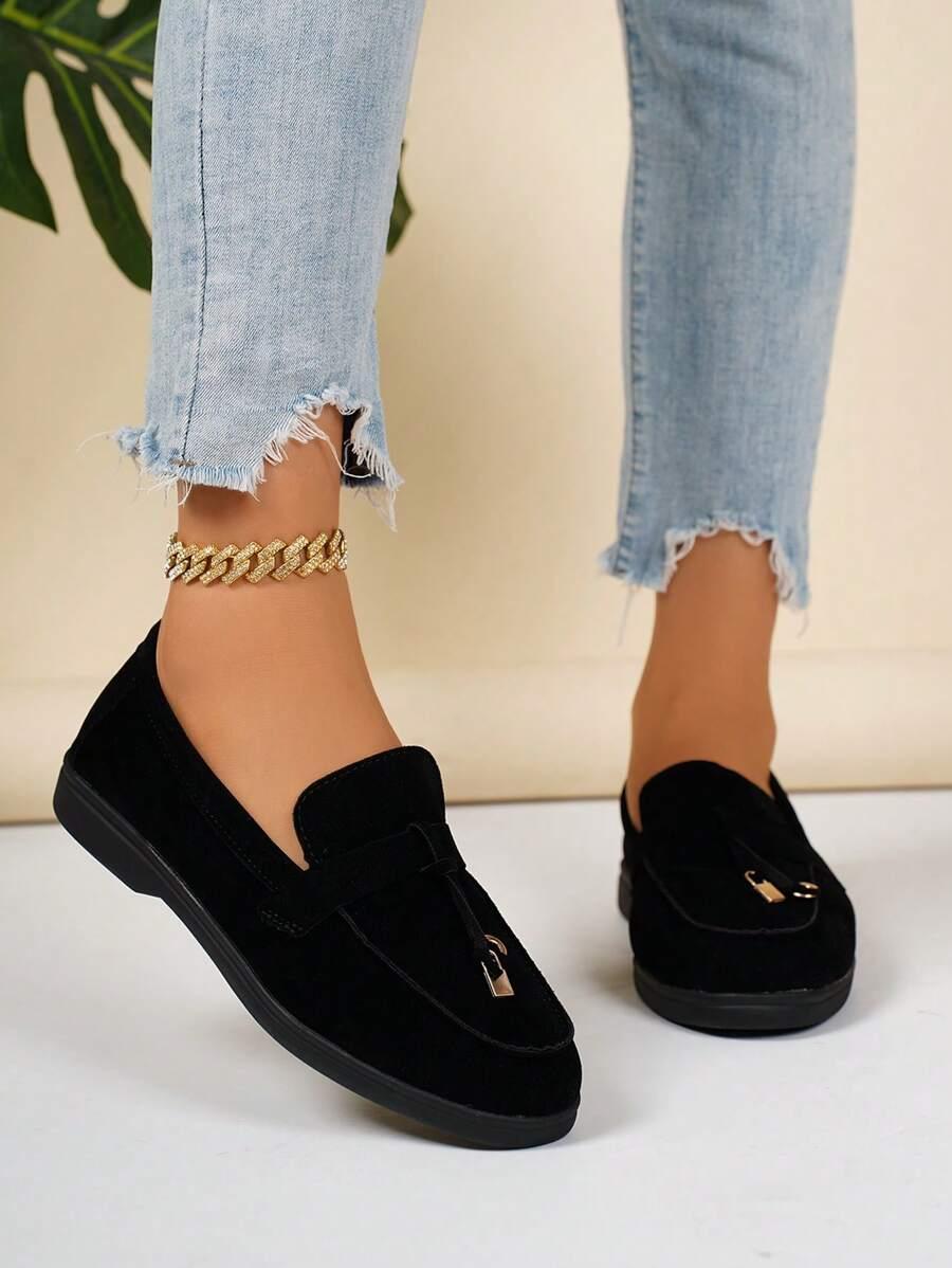 SHEIN CZARNE WSUWANE MOKASYNY S06__41