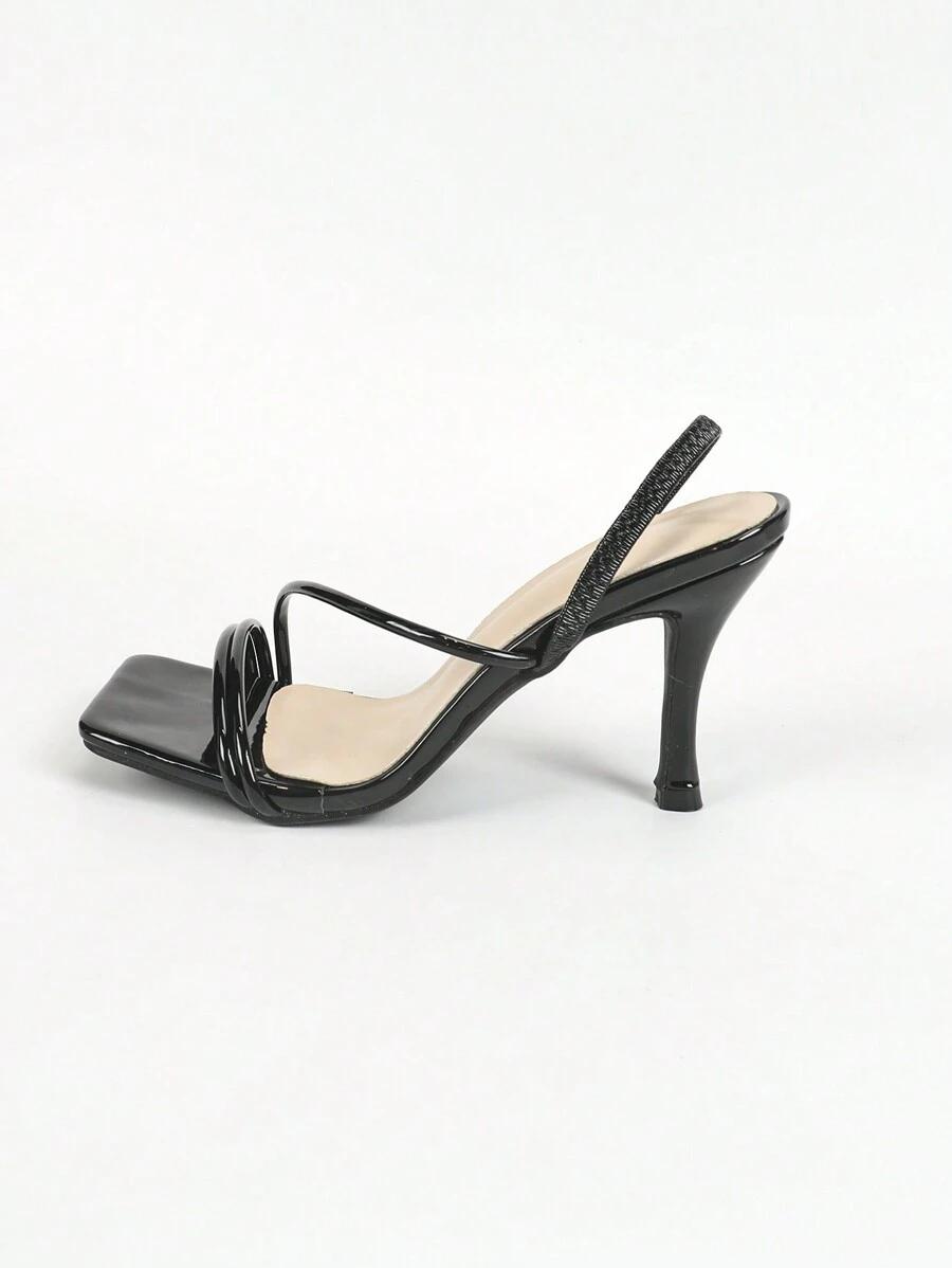 SHEIN CZARNE SANDAŁY OBCAS S06__40