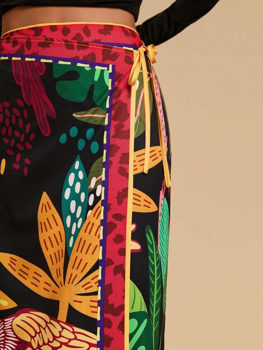 TRAVACHIC MIDI SPÓDNICA PRINT S06__L