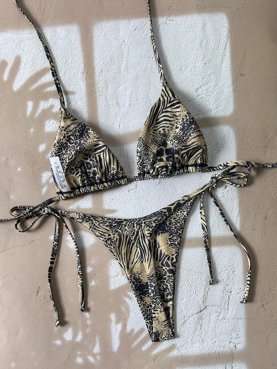 SWIM VCAY DWUCZĘŚCIOWY STRÓJ KĄPIELOWY ANIMAL PRINT S09__XS