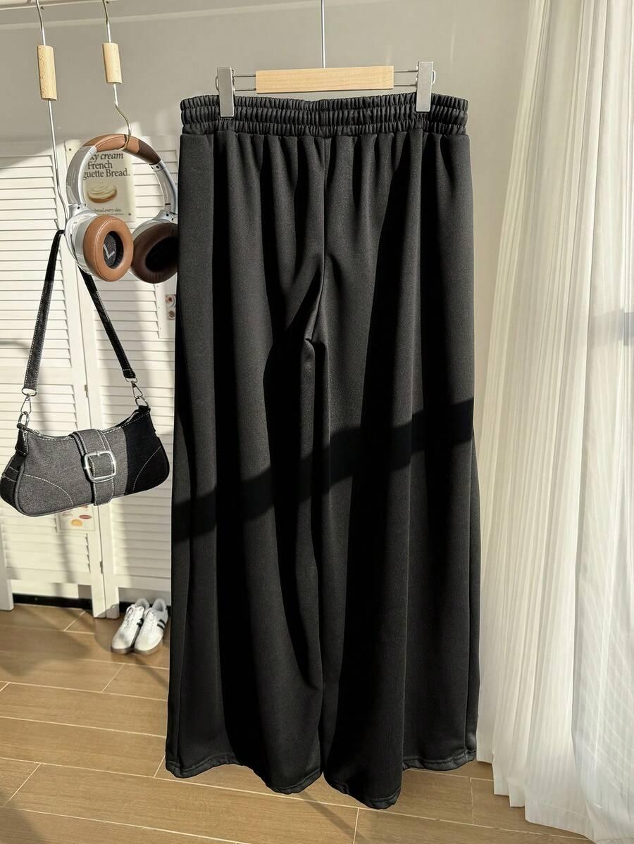 SHEIN CZARNE SPODNIE DRESOWE S06__XXL