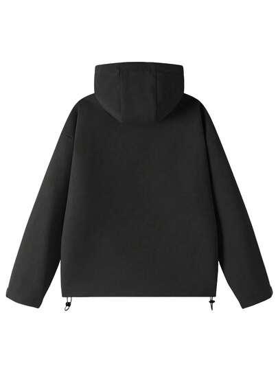 SHEIN CZARNA KURTKA Z KAPTUREM S06__XXL