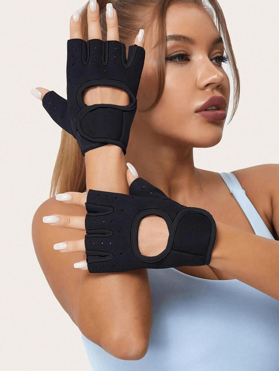SHEIN CZARNE RĘKAWICZKI ANTYPOŚLIZOWE S07__10,5X15