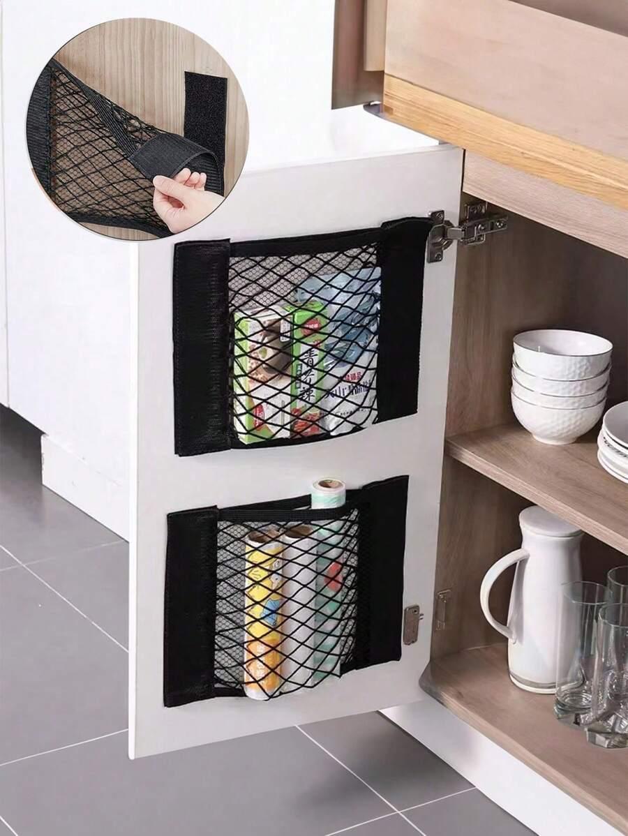 SHEIN CZARNY ORGANIZER SIATKA S07__25X40CM