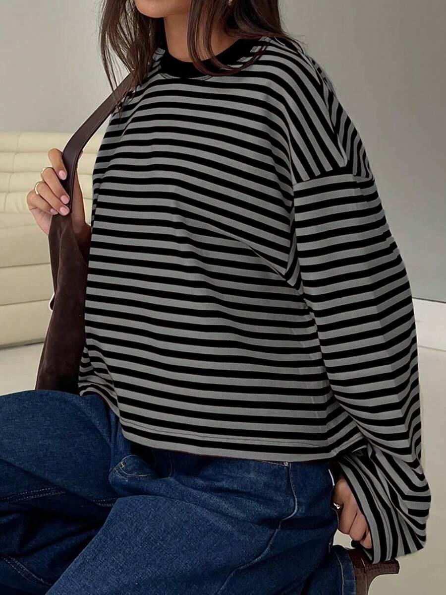 SHEIN BLUZKA Z DŁUGIM RĘKAWEM S06__M