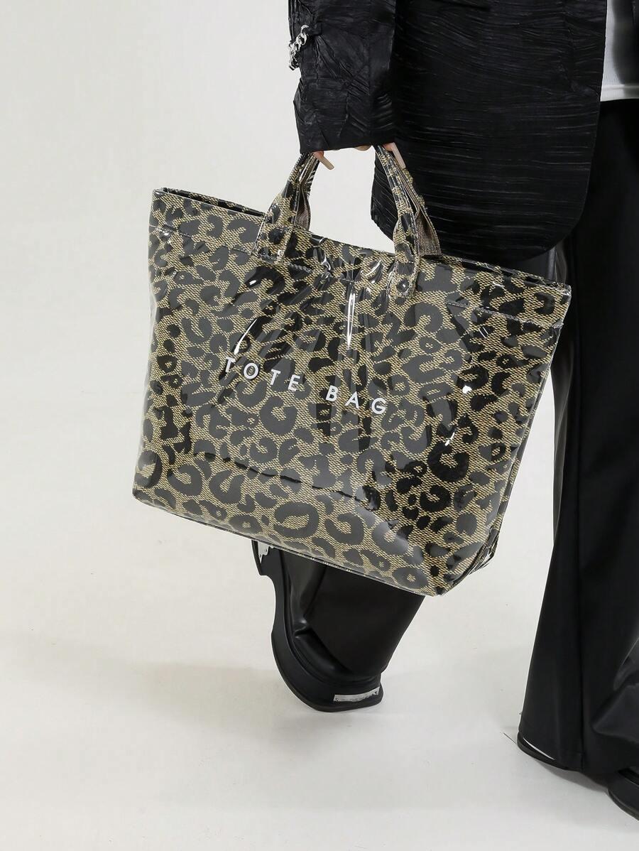 SHEIN TORBKA SHOPPER ANIMAL PRINT S07__33,5X14X31,5CM