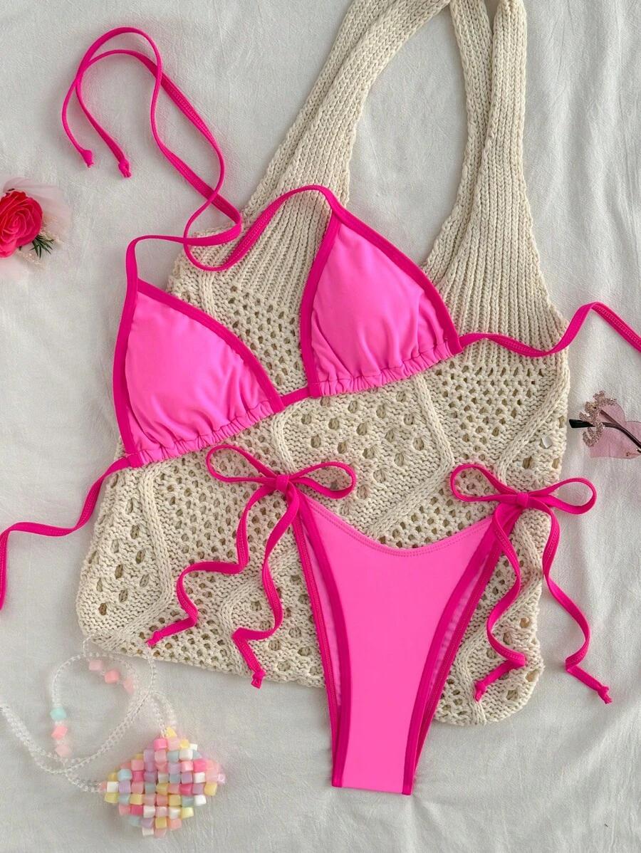 SHEIN DWUCZĘŚCIOWY STRÓJ KĄPIELOWY S09__XL