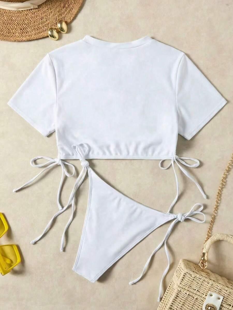 SHEIN DWUCZĘŚCIOWY STRÓJ KĄPIELOWY S09__S