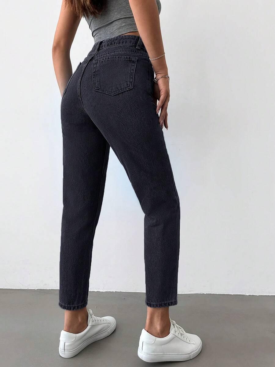 SHEIN CZARNE SPODNIE JEANS S06__M