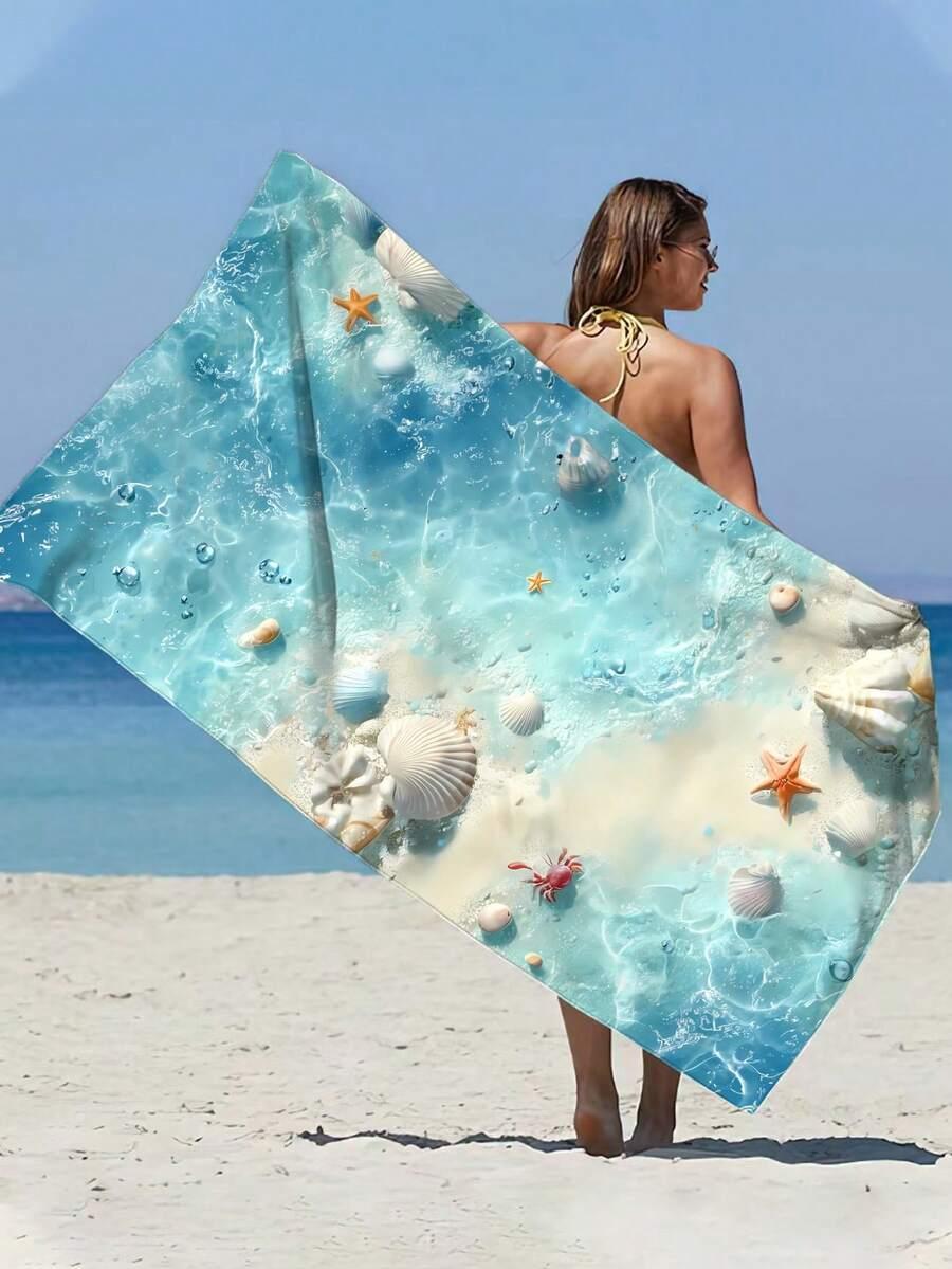 SHEIN RĘCZNIK PLAŻOWY WZÓR S07__70X140CM