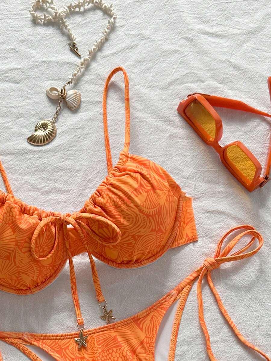 SHEIN DWUCZĘŚCIOWY KOSTIUM KĄPIELOWY BIKINI S06__S