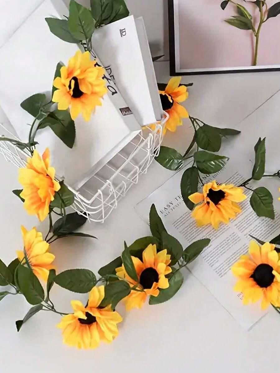 SHEIN GIRLANDA ZE SZTUCZNYCH KWIATÓW S07