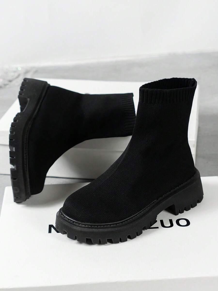 SHEIN CZARNE WSUWANE BOTKI W01__40,5