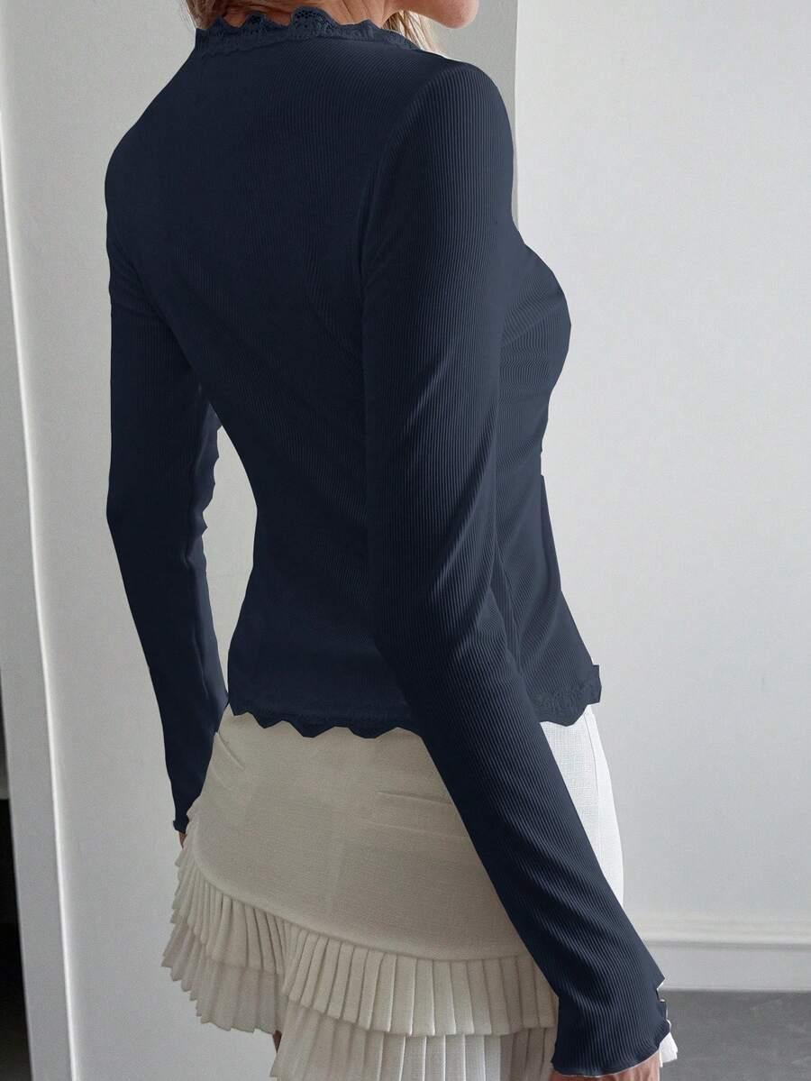 DAZY GRANATOWY SWETER GUZIKI S06__M