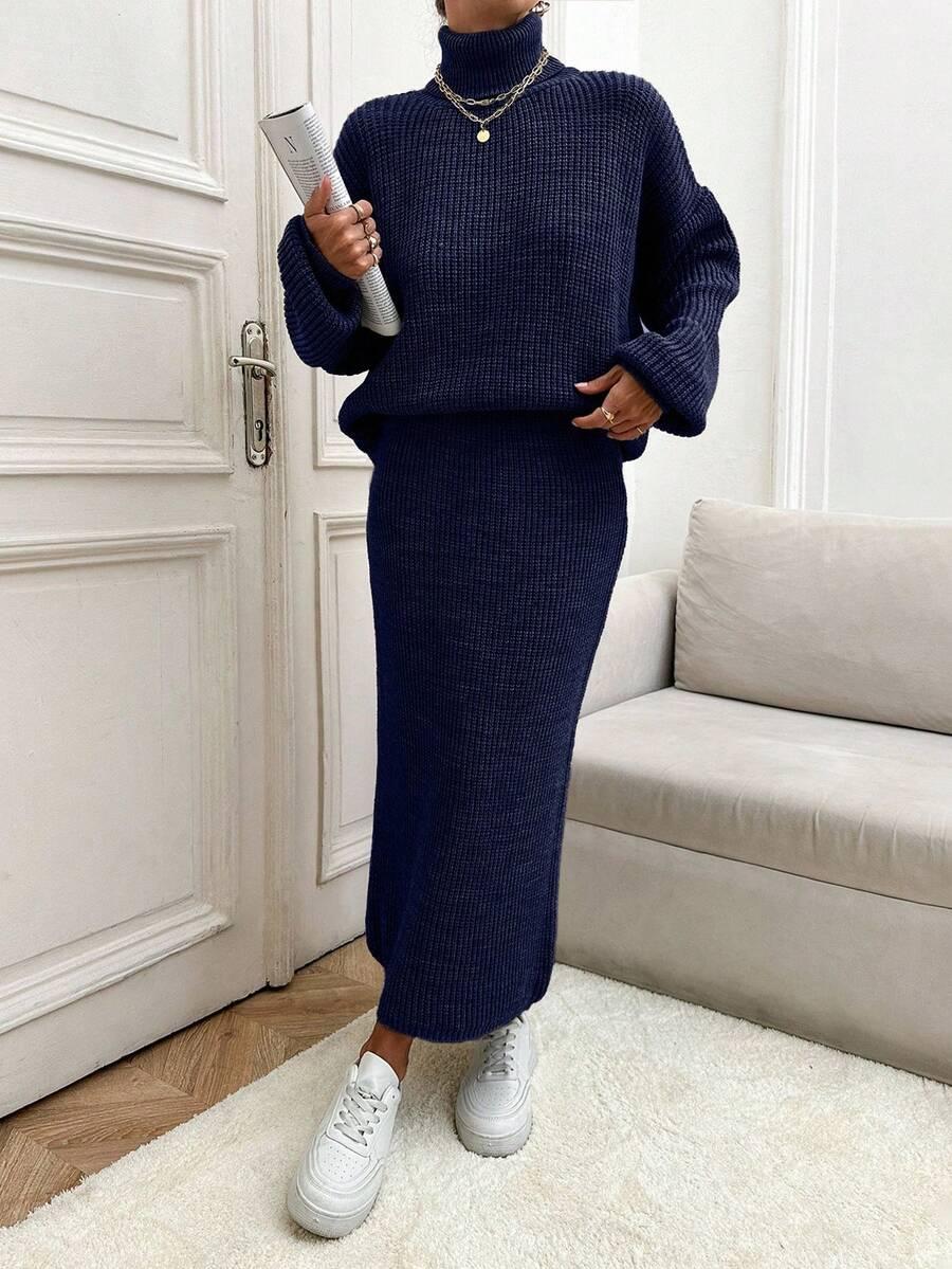 SHEIN SWETER SPÓDNICA KOMPLET S06__S