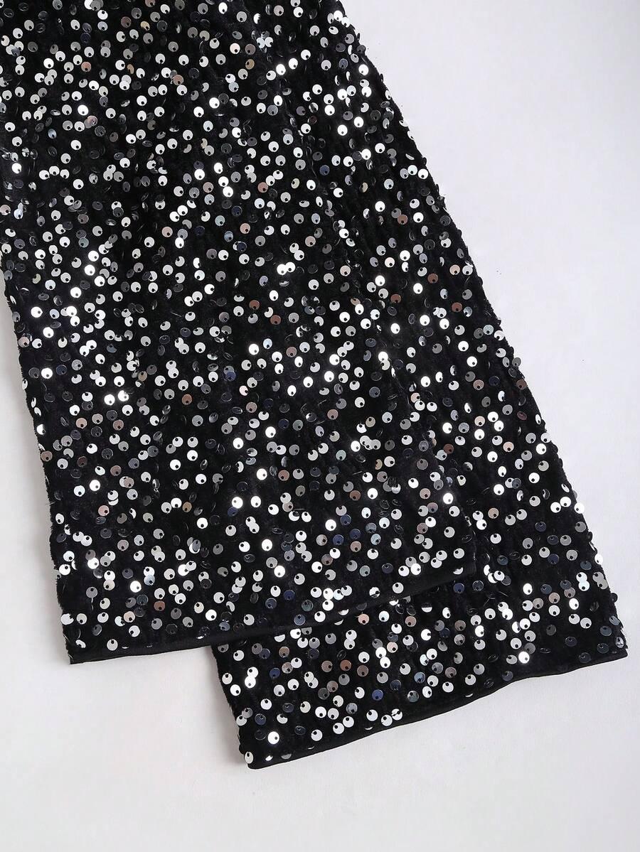 SHEIN CZARNA MINI SUKIENKA S06__S
