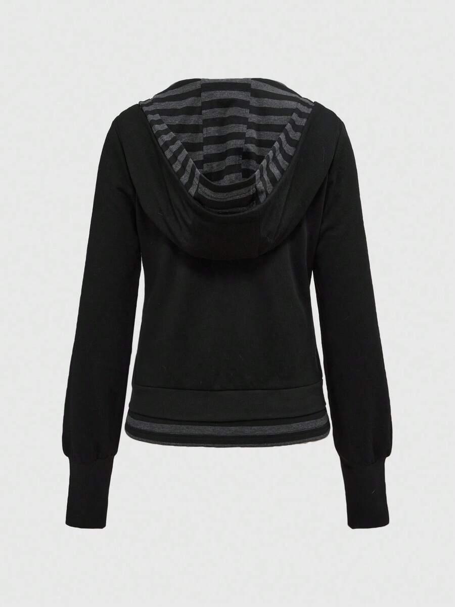 ROMWE BLUZA Z KAPTUREM S06__L