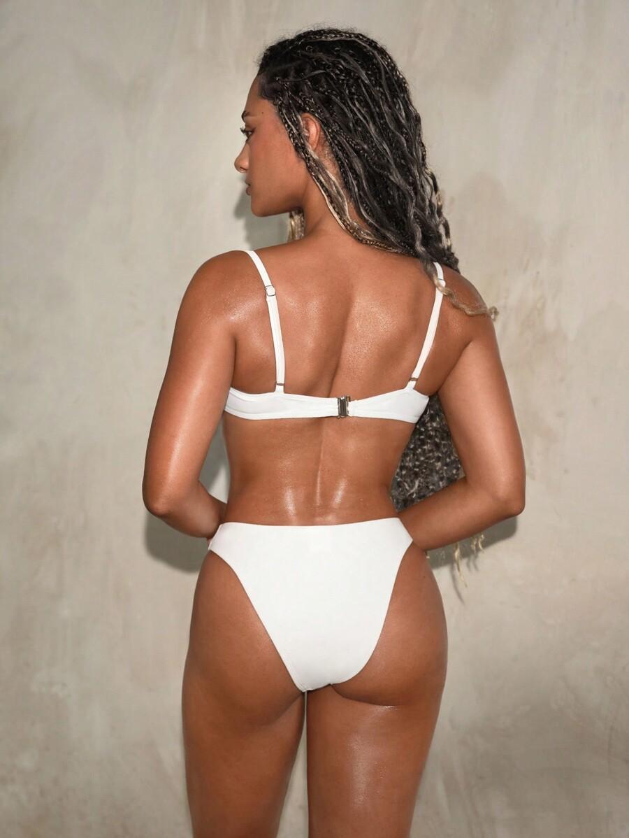 SHEIN BIAŁY DÓŁ OD BIKINI S09__XL