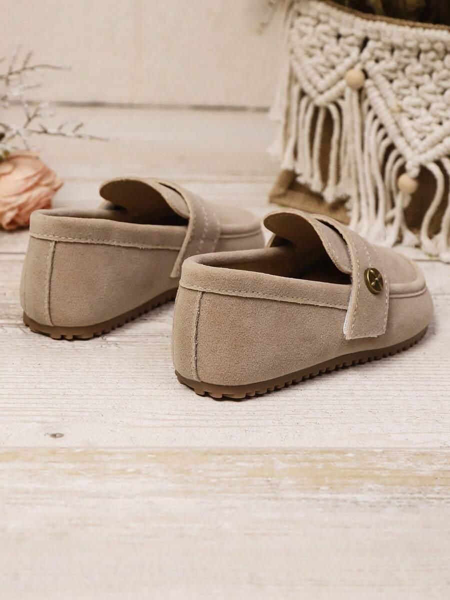 SHEIN BEŻOWE MOKASYNY IMITACJA ZAMSZU S06__21