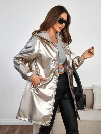 SHEIN PRZECIWDESZCZOWA KURTKA ZAMEK W01__L