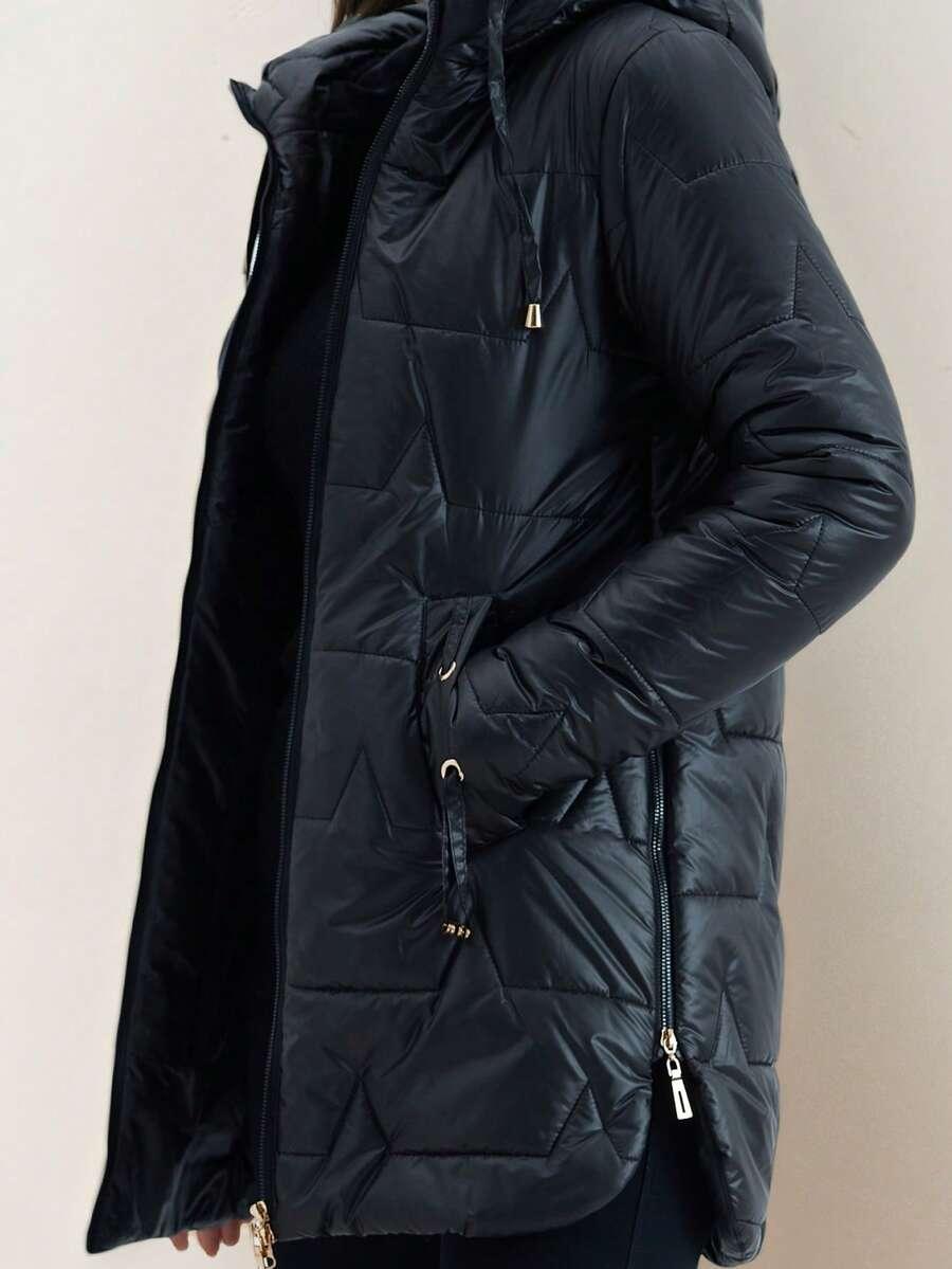 SHEIN CZARNA KURTKA KAPTUR W01__XL
