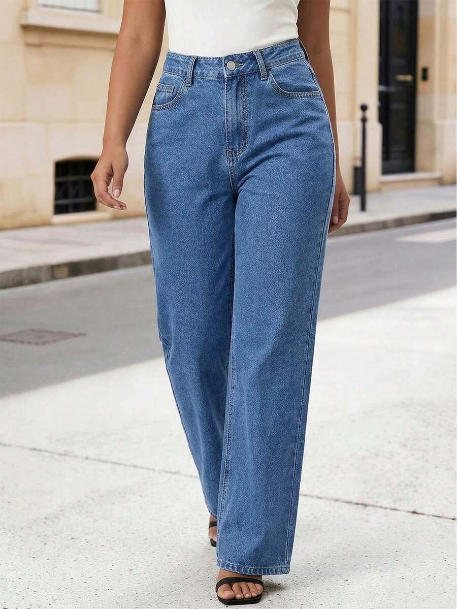 SHEIN NIEBIESKIE SPODNIE JEANS S06__46