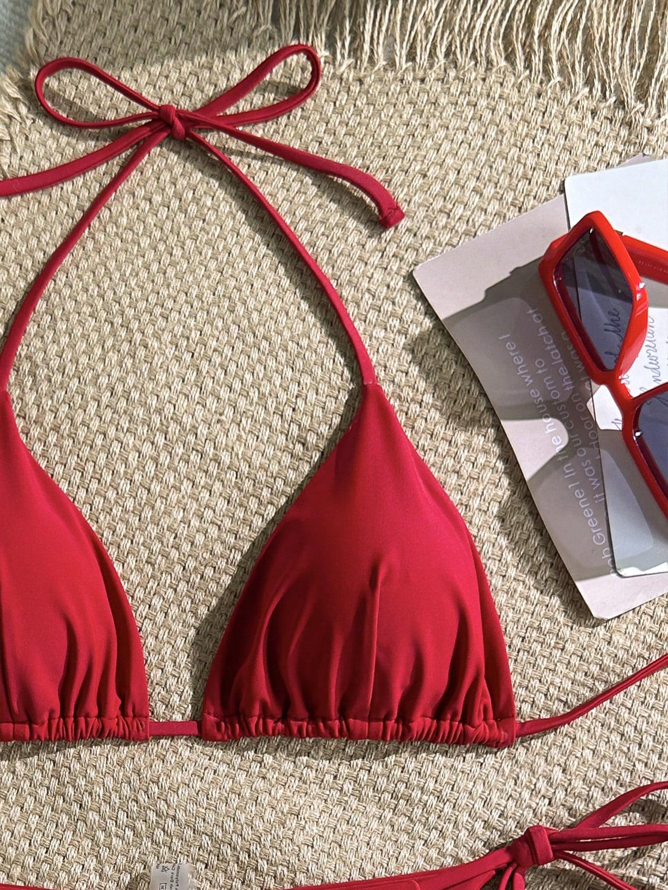 SHEIN GÓRA OD BIKINI WIĄZANIE S06__M