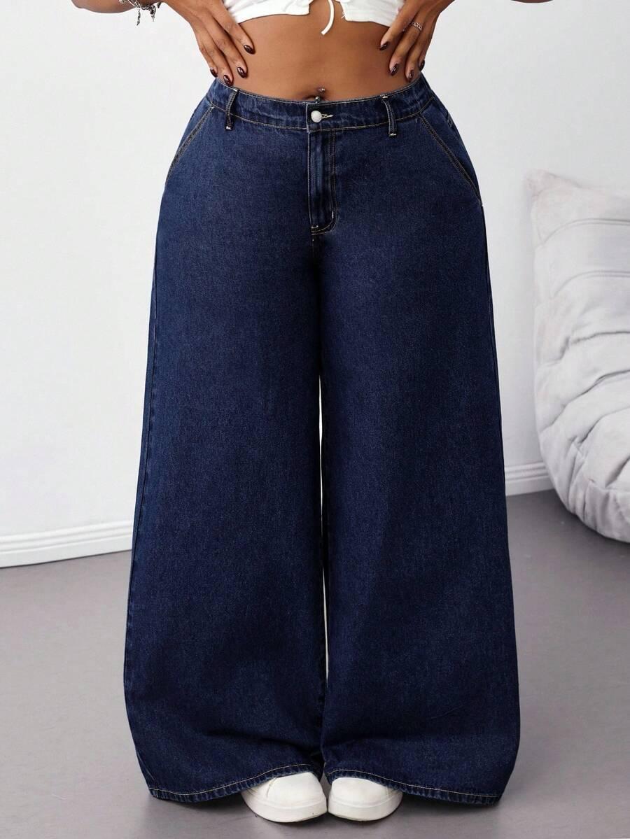SHEIN NIEBIESKIE SPODNIE JEANS S06__48