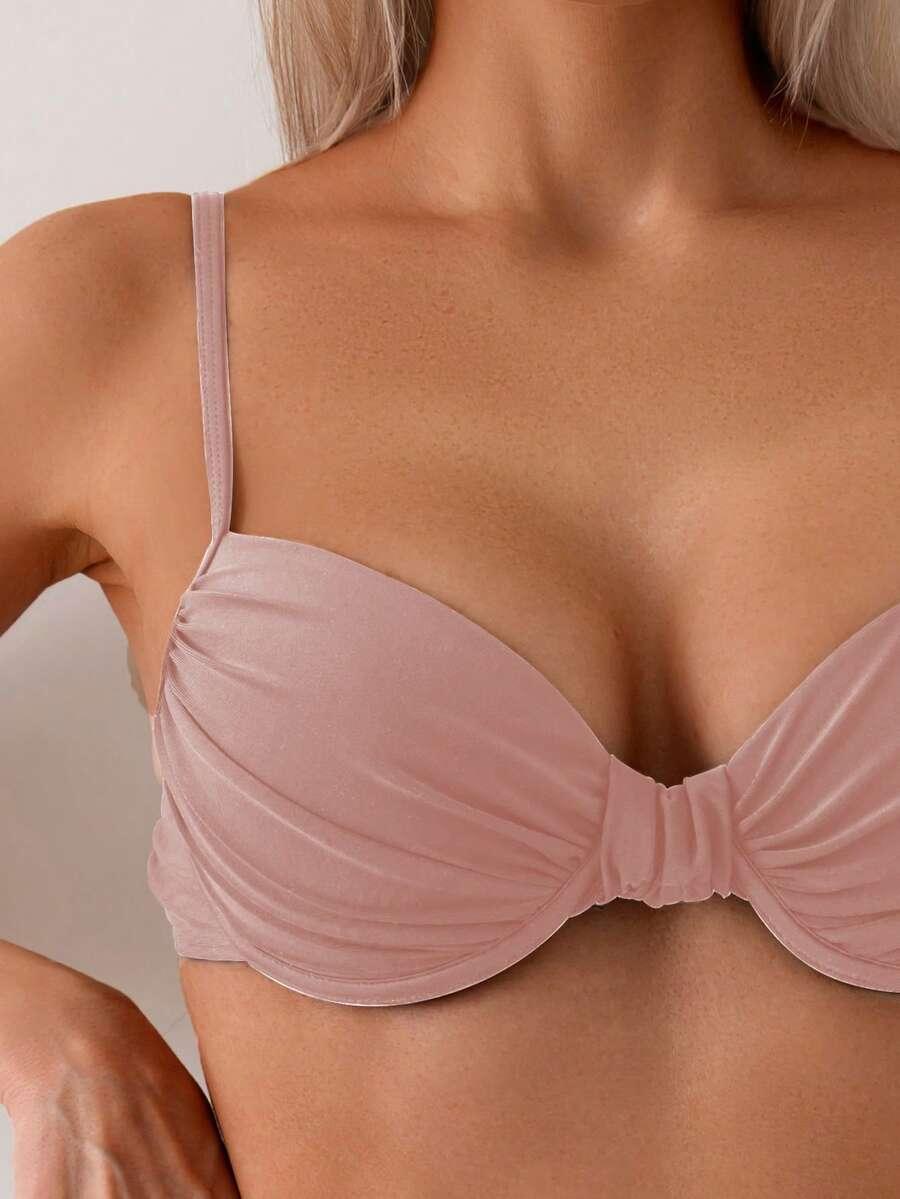 SHEIN RÓŻOWY DWUCZĘŚCIOWY STRÓJ KĄPIELOWY S09__L